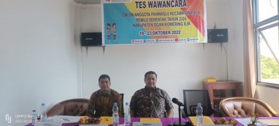 Bawaslu OKI Laksanakan Tes Wawancara Diikuti…