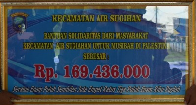 Donasi Warga Air Sugihan OKI Untuk Palestina…