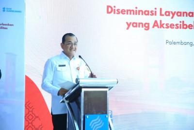 Dorong Inklusi Keuangan, Sekda Sumsel Hadiri Diseminasi Layanan Perbankan Ramah Disabilitas