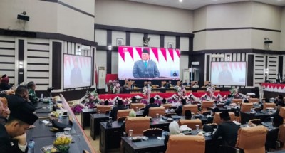 DPRD OKI Gelar Rapat Mendengarkan Pidato…