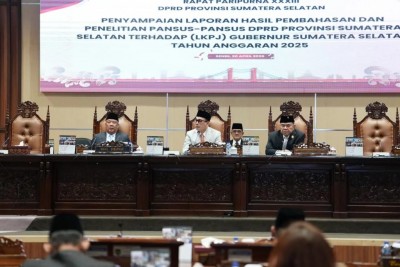 DPRD Sumsel Terima LKPJ Gubernur 2025 dengan Sejumlah Catatan Strategis