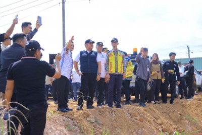 Herman Deru Tegaskan Angkutan Batubara Harus Gunakan Jalan Khusus, Ground Breaking Fly Over PT Batur