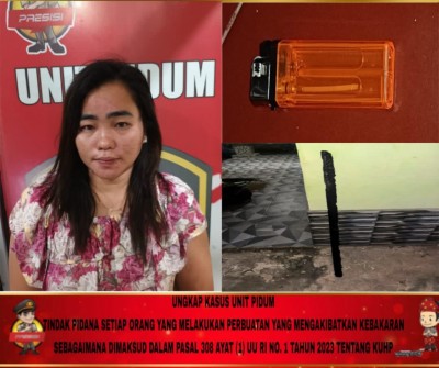 Kurang dari Sehari, Polisi Ringkus Perempuan yang Diduga Bakar Rumah Mantan Mertua di PALI