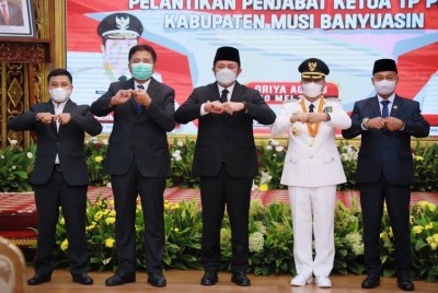 Lantik Apriadi Jadi Pj Bupati Muba, Herman…