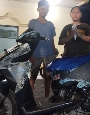 Motor Curian Ditemukan di Gandus, Pelaku Masih Diburu Polisi