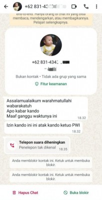 Oknum Tak Bertanggung Jawab Mengaku Sebagai…