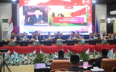 Perkuat Sinergi Daerah, DPRD OKI Gelar Rapat Paripurna Dengarkan Pidato Kenegaraan HUT ke-81 RI