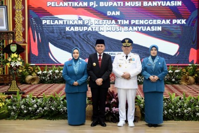 Pj Ketua TP PKK Sumsel Tyas Fatoni Lantik…