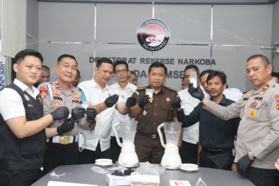 Polda Sumsel Musnahkan 653 Gram Sabu, 11…