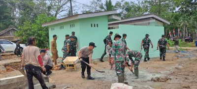 Satgas TMMD Kodim 0402/OKI Gotong Royong…
