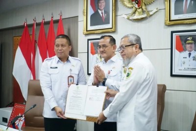 Sekda Sumsel Saksikan Penandatanganan PKS Pemanfaatan Data Kependudukan untuk Perkuat Layanan Sosial