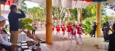 Srikandi PWI OKI Ikut Ramaikan Lomba Gerak…