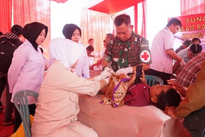 TMMD ke-128, Kodim 0402/OKI Hadirkan Pelayanan Kesehatan dan Bangkitkan UMKM Desa